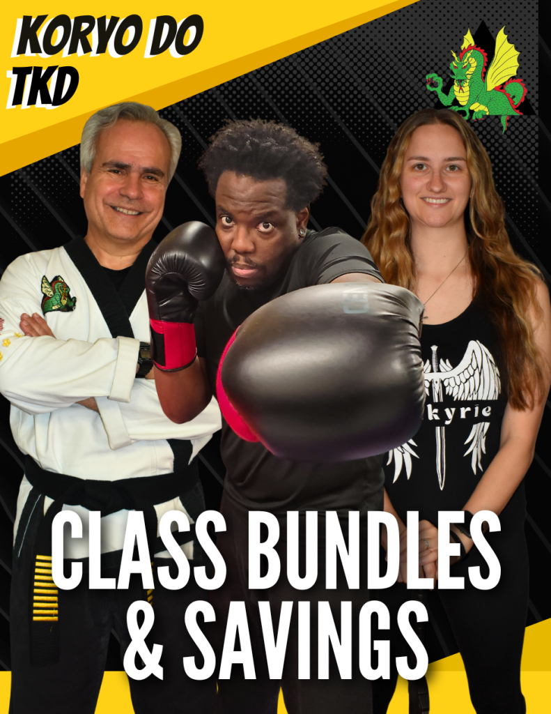 Recently, Koryo Do has expanded its curriculum and classes to offer a variety of classes geared to help EVERYONE. Here's how you can bundle and save on your classes at Koryo Do Martial Arts Studio